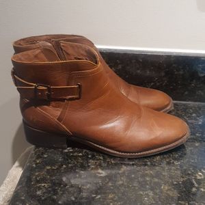 UGG Barnett Brown Leather Ankle Booties 10